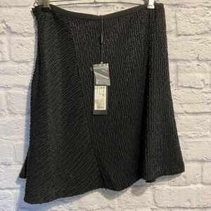 New Halston Heritage Beaded Skirt Size 4